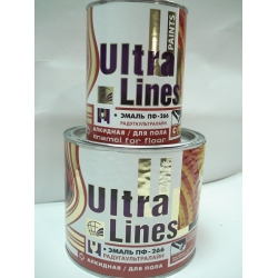 Эмаль ПФ-266 ULTRA LINES жёлто-коричневая  1,8кг (6шт)