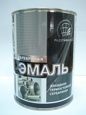 Эмаль ПФ-115 серебряная 0,8кг (14шт) РадугаМалер