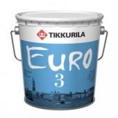 EURO 3 C Краска интерьерная гл./мат. 9л
