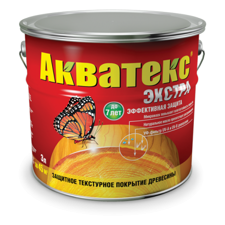 Текстурное покрытие Акватекс-ЭКСТРА СОСНА  3л (4шт)