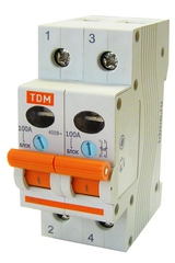 Выключатель нагрузки (мини-рубильник) ВН-32 2Р 40А TDM