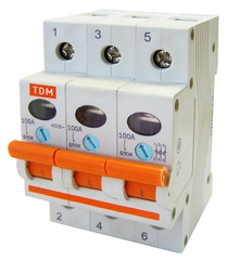 Выключатель нагрузки (мини-рубильник) ВН-32 3Р 63А TDM